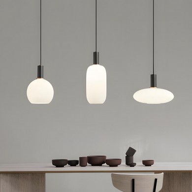 Cosima Modern Opal Glass Pendant Light