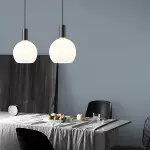 Cosima Modern Opal Glass Pendant Light