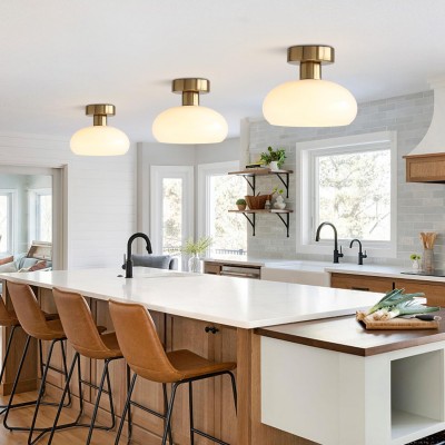 Solace Colorful Bauhaus Round Glass Ceiling Light Solace Colorful Bauhaus Round Glass Ceiling Light