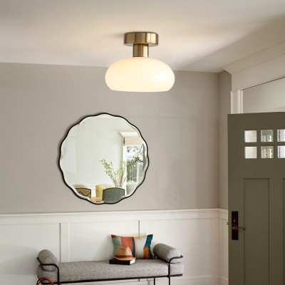 Solace Colorful Bauhaus Round Glass Ceiling Light Solace Colorful Bauhaus Round Glass Ceiling Light