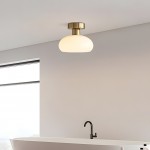 Solace Colorful Bauhaus Round Glass Ceiling Light