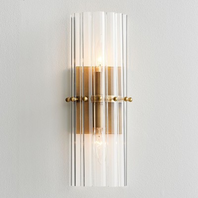 Vovizy Farmhouse Double Mallory Crystal Sconce