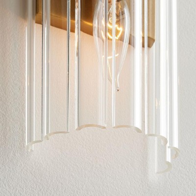 Vovizy Farmhouse Crystal Cylinder Double Sconce Vovizy Farmhouse Crystal Cylinder Double Sconce
