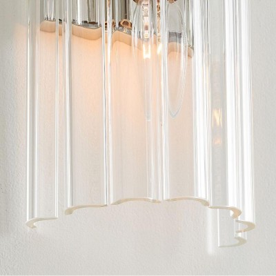 Vovizy Farmhouse Crystal Cylinder Double Sconce Vovizy Farmhouse Crystal Cylinder Double Sconce