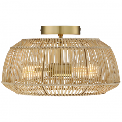 Lyril Boho Rattan Semi Flush Mount Ceiling Light Lyril Boho Rattan Semi Flush Mount Ceiling Light