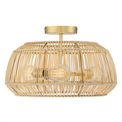 Lyril Boho Rattan Semi Flush Mount Ceiling Light Lyril Boho Rattan Semi Flush Mount Ceiling Light