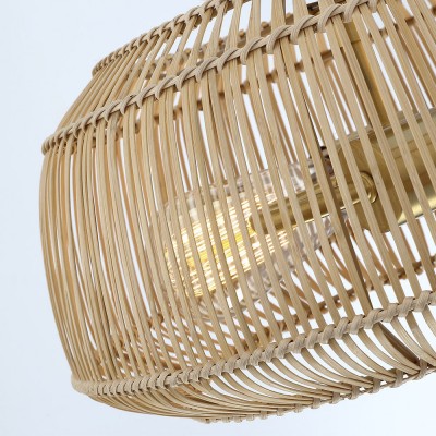 Lyril Boho Rattan Semi Flush Mount Ceiling Light Lyril Boho Rattan Semi Flush Mount Ceiling Light