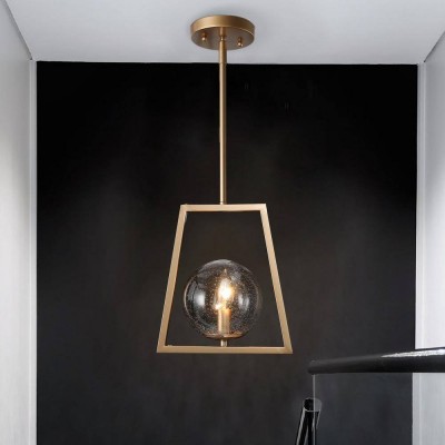 Pyra Modern Geometric Brass Pendant Light