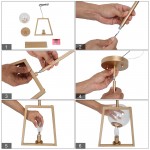 Pyra Modern Geometric Brass Pendant Light