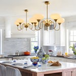 Luna Cream White Bubble Glass Chandelier