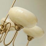 Luna Cream White Bubble Glass Chandelier