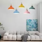 Wypra Nordic Macaron Dome Metal Pendant Light