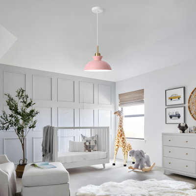 Wypra Nordic Macaron Dome Metal Pendant Light Wypra Nordic Macaron Dome Metal Pendant Light