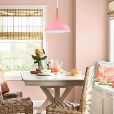 Wypra Nordic Macaron Dome Metal Pendant Light Wypra Nordic Macaron Dome Metal Pendant Light
