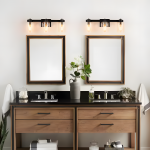 Dyril Modern Matte Black Cylinder Glass Sconce