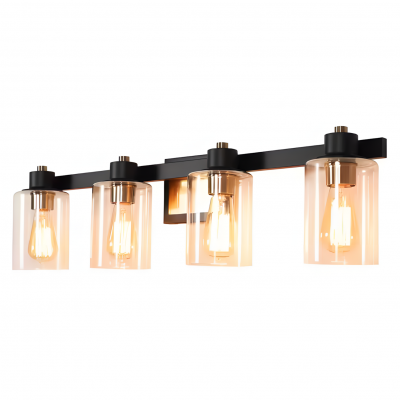 Dyril Modern Matte Black Cylinder Glass Sconce Dyril Modern Matte Black Cylinder Glass Sconce