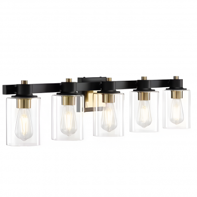 Dyril Modern Matte Black Cylinder Glass Sconce Dyril Modern Matte Black Cylinder Glass Sconce