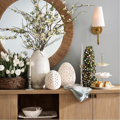 Azon Country Linen Brass Swan Neck Wall Light Azon Country Linen Brass Swan Neck Wall Light