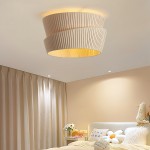 Lyril Boho Rattan Semi Flush Mount Ceiling Light