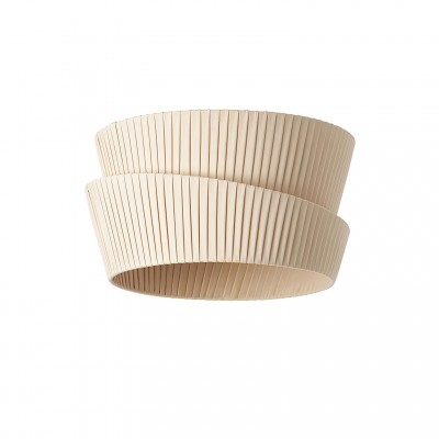 Mvari Modern Beige Pleated Fabric Ceiling Light