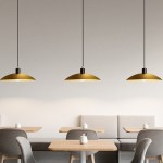 Amala Industrial Round Brass Pendant Light