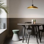 Amala Industrial Round Brass Pendant Light