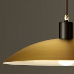 Amala Industrial Round Brass Pendant Light