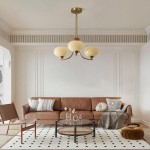 Juino Wood Farmhouse Milk Ball Sputnik Chandelier