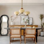 Juino Wood Farmhouse Milk Ball Sputnik Chandelier