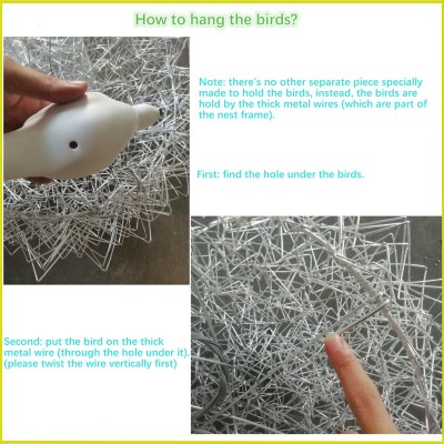 Rorik Creative Bird Nest Metal Pendant Light