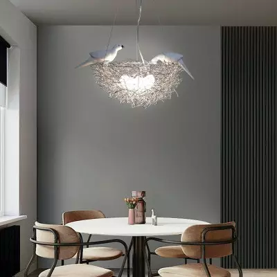 Rorik Creative Bird Nest Metal Pendant Light Rorik Creative Bird Nest Metal Pendant Light