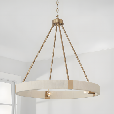Yrynth Minimalist Matte Brass Wagon Wheel Chandelier Yrynth Minimalist Matte Brass Wagon Wheel Chandelier