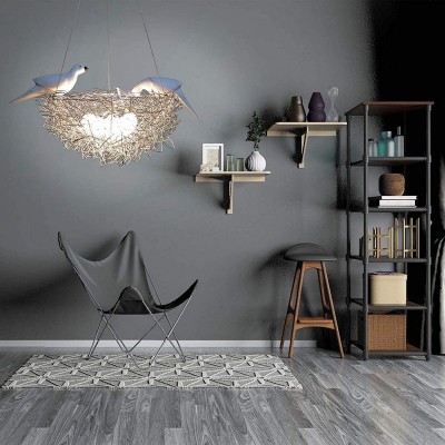 Rorik Creative Bird Nest Metal Pendant Light