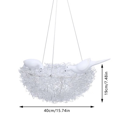 Rorik Creative Bird Nest Metal Pendant Light
