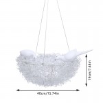 Rorik Creative Bird Nest Metal Pendant Light