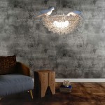 Rorik Creative Bird Nest Metal Pendant Light