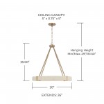 Yrynth Minimalist Matte Brass Wagon Wheel Chandelier