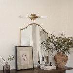 Alice Farmhouse Transparent Ribbed Glass Double Tube Sconce