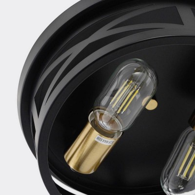 Lumix Farmhouse Metal Cage Shade Ceiling Light