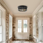 Lumix Farmhouse Metal Cage Shade Ceiling Light