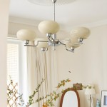 Shadella Modern Cream Glass Bauhaus Chandelier Shadella Modern Cream Glass Bauhaus Chandelier
