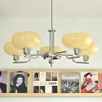Shadella Modern Cream Glass Bauhaus Chandelier Shadella Modern Cream Glass Bauhaus Chandelier