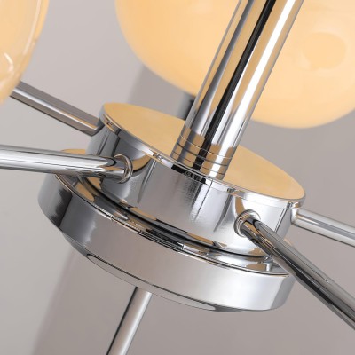 Shadella Modern Cream Glass Bauhaus Chandelier Shadella Modern Cream Glass Bauhaus Chandelier