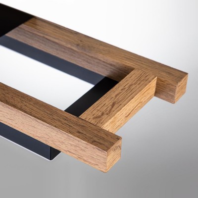 Radiance Farmhouse Led Wood Rectangular Ceiling Light