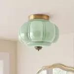Aura Modern Porcelain Flush Mount Ceiling Light