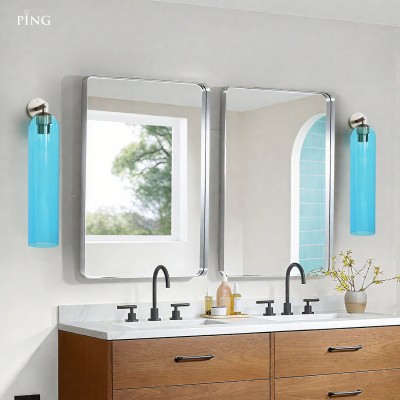 Ignatius Rustic Cylindrical Metal Glass Sconce Ignatius Rustic Cylindrical Metal Glass Sconce