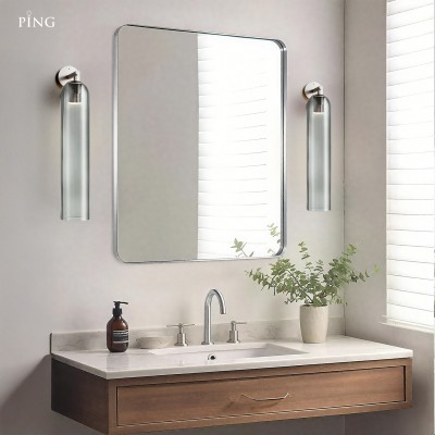 Ignatius Rustic Cylindrical Metal Glass Sconce Ignatius Rustic Cylindrical Metal Glass Sconce
