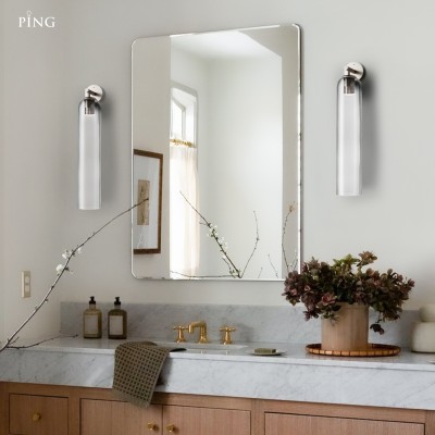 Ignatius Rustic Cylindrical Metal Glass Sconce Ignatius Rustic Cylindrical Metal Glass Sconce