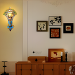 Krause Vintage Peacock Shaped Metal Wall Light