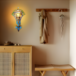 Krause Vintage Peacock Shaped Metal Wall Light